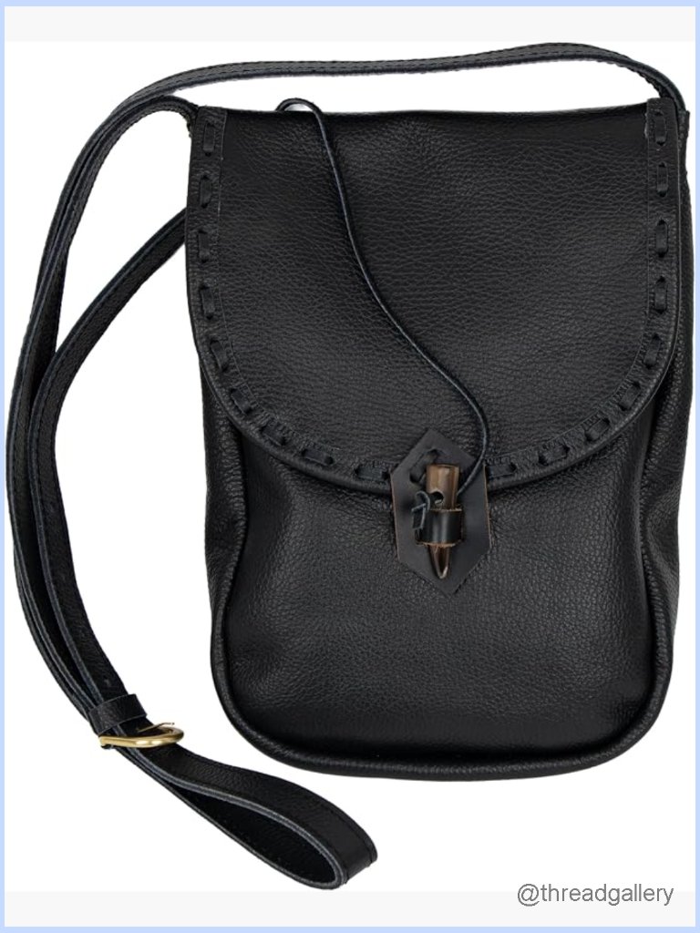 Medieval Leather Belt Pouch Coin Bag Costume Accessory